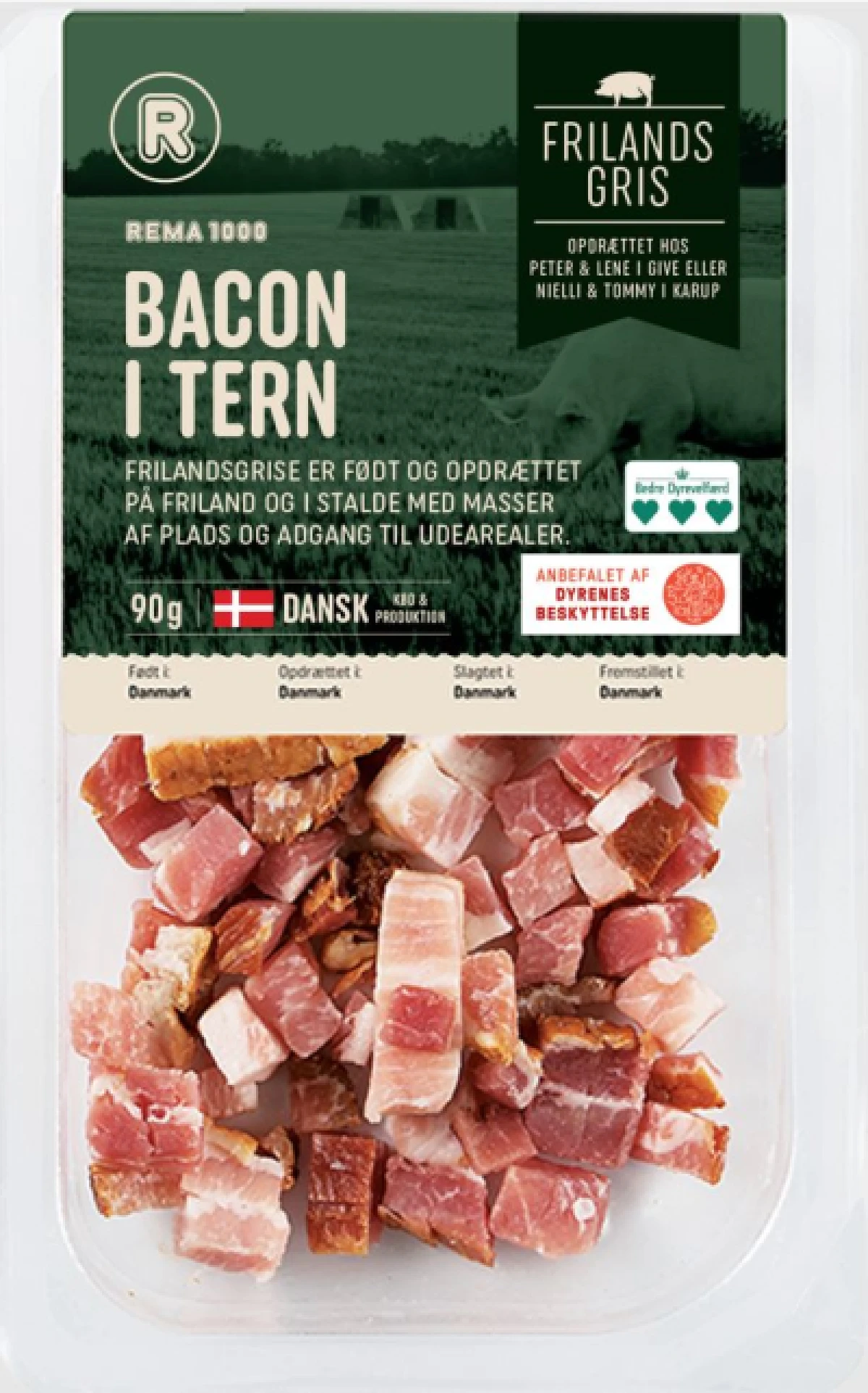 Frilandsgris Bacon Tern