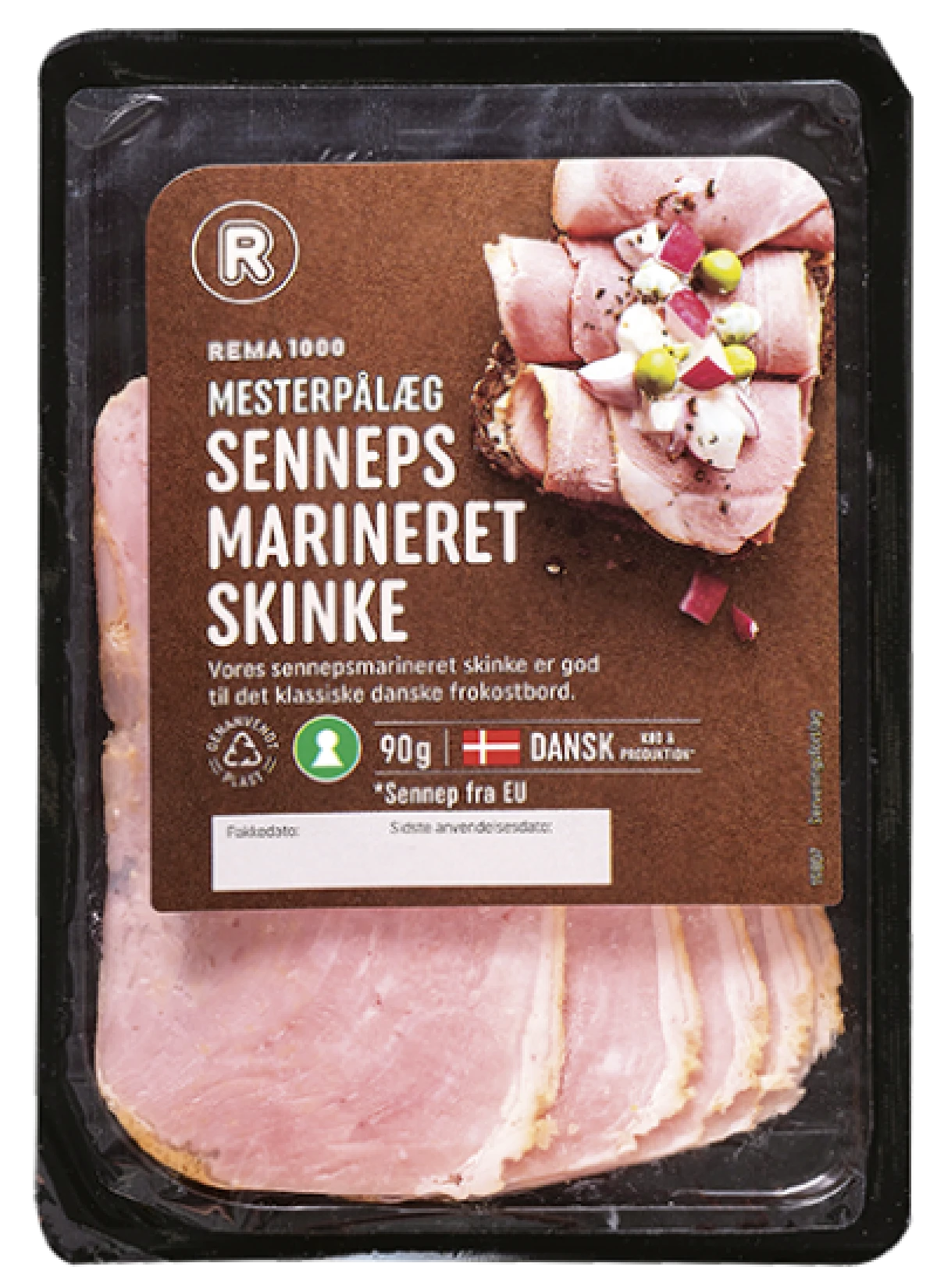 Rema 1000 Mesterpålæg Sennepsmarin. Skinke