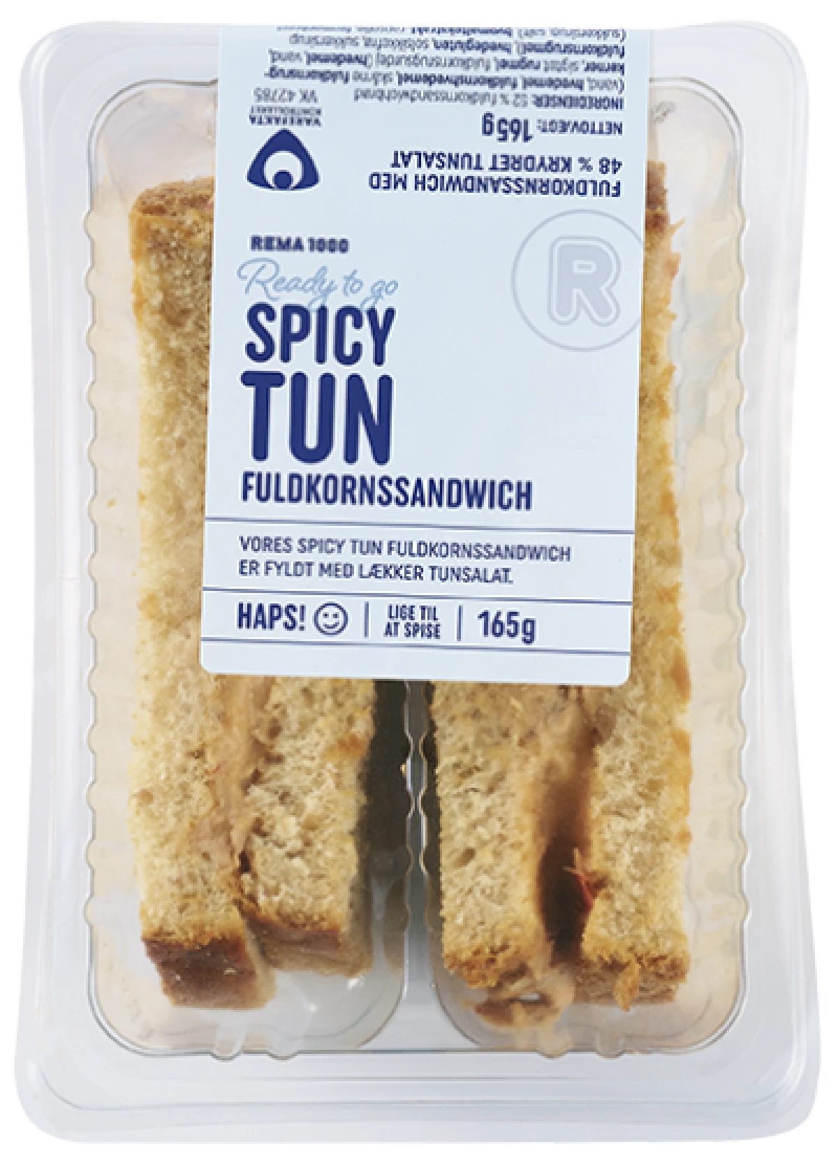 Rema 1000 Spicy Tun Sandwich med Fuldkorn