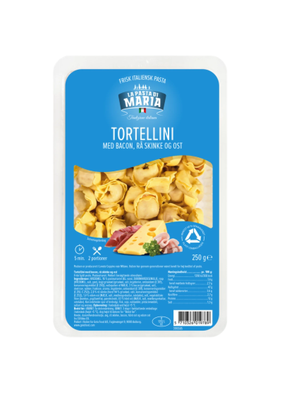 Pasta di Maria Tortellini Bacon Skinke Ost