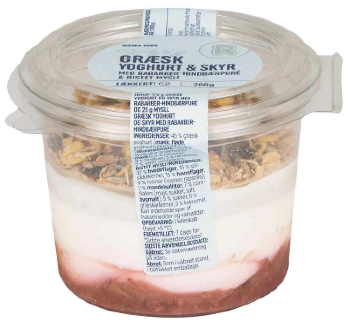 Yoghurt & Skyr Rabarber-Hindbær