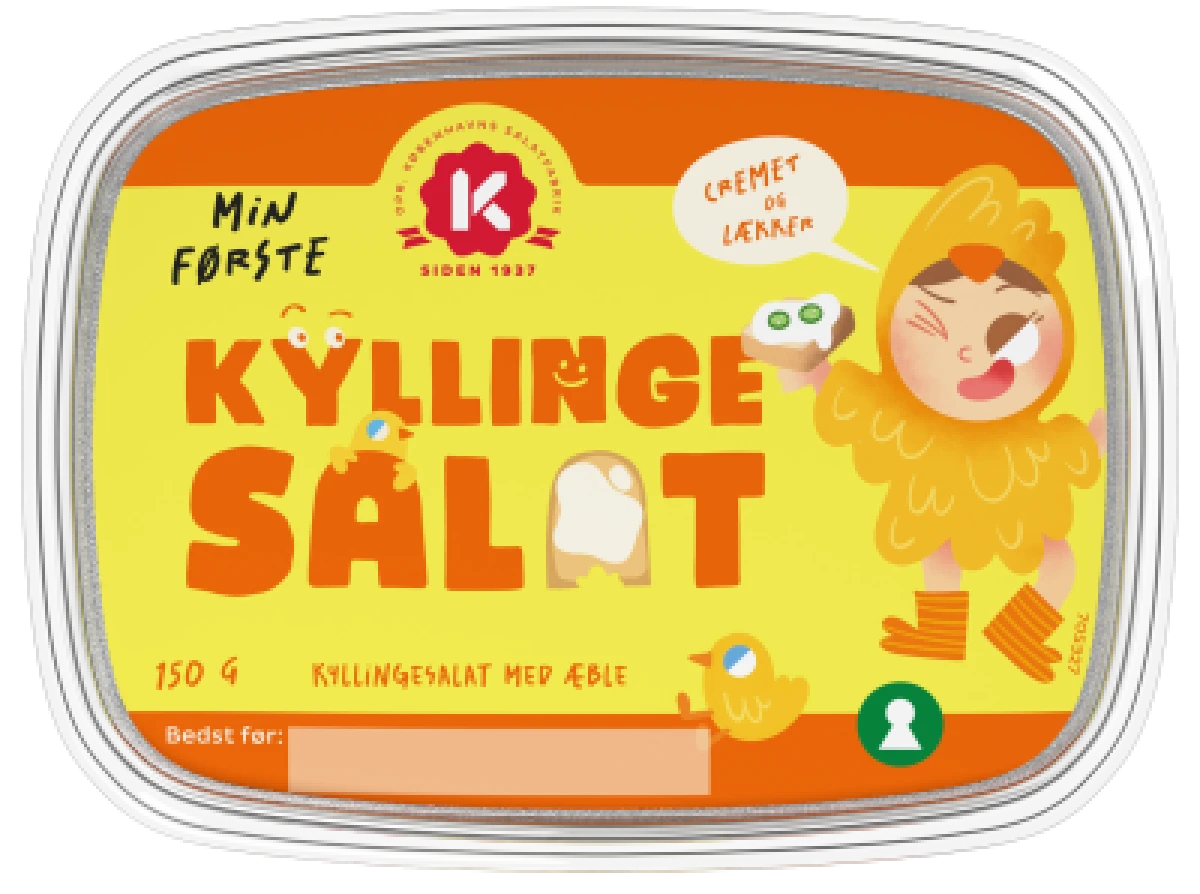 MIN FØRSTE KYLLINGESALAT, 150 GR. / K-SALAT