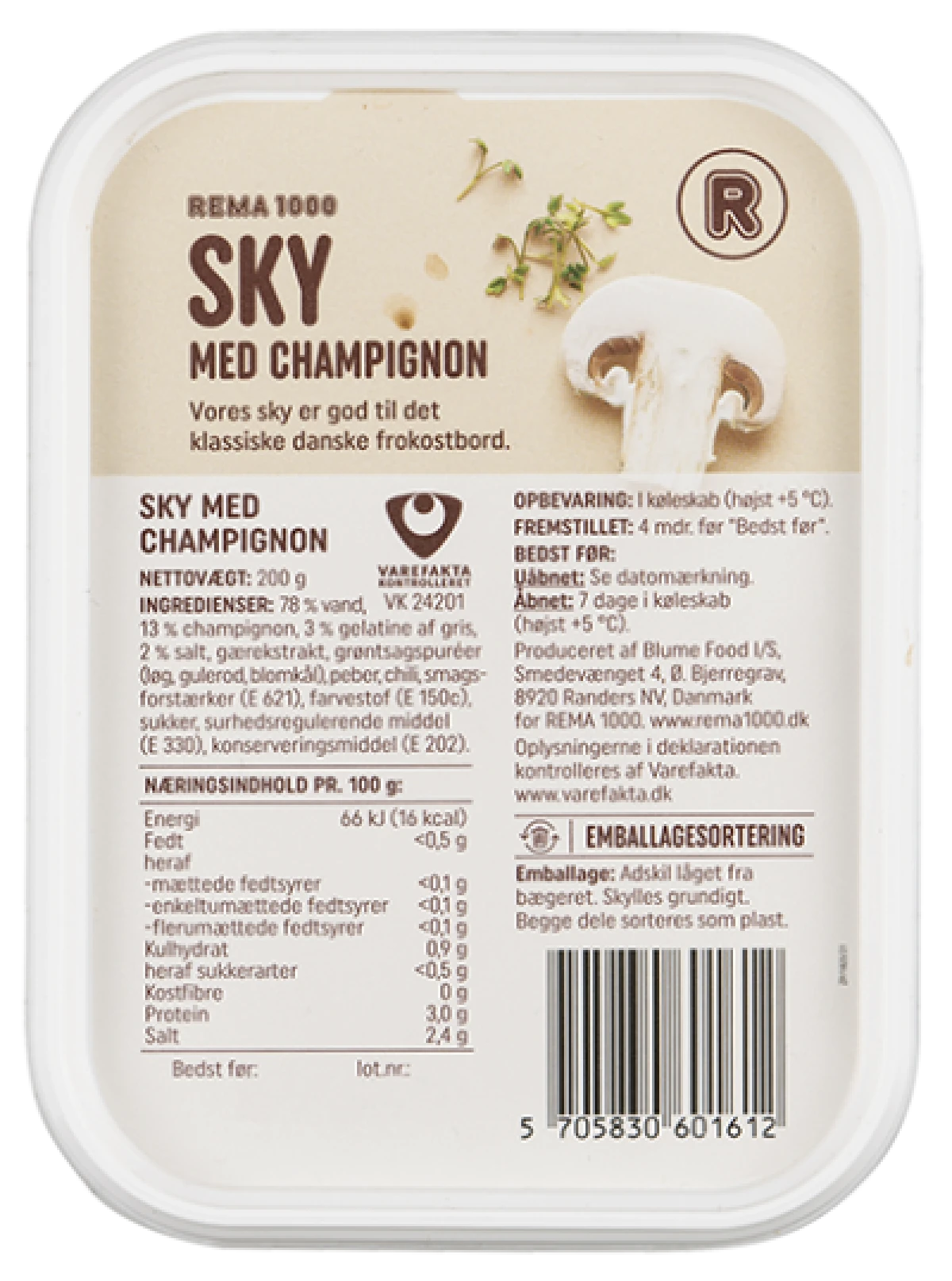 Rema 1000 Sky med Champignon