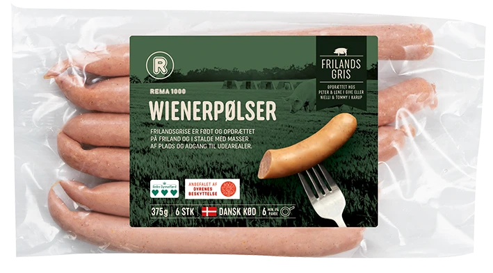 Frilandsgris Wienerpølser