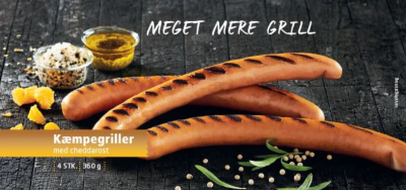 Kæmpegriller med Cheddarost Meget Mere Grill