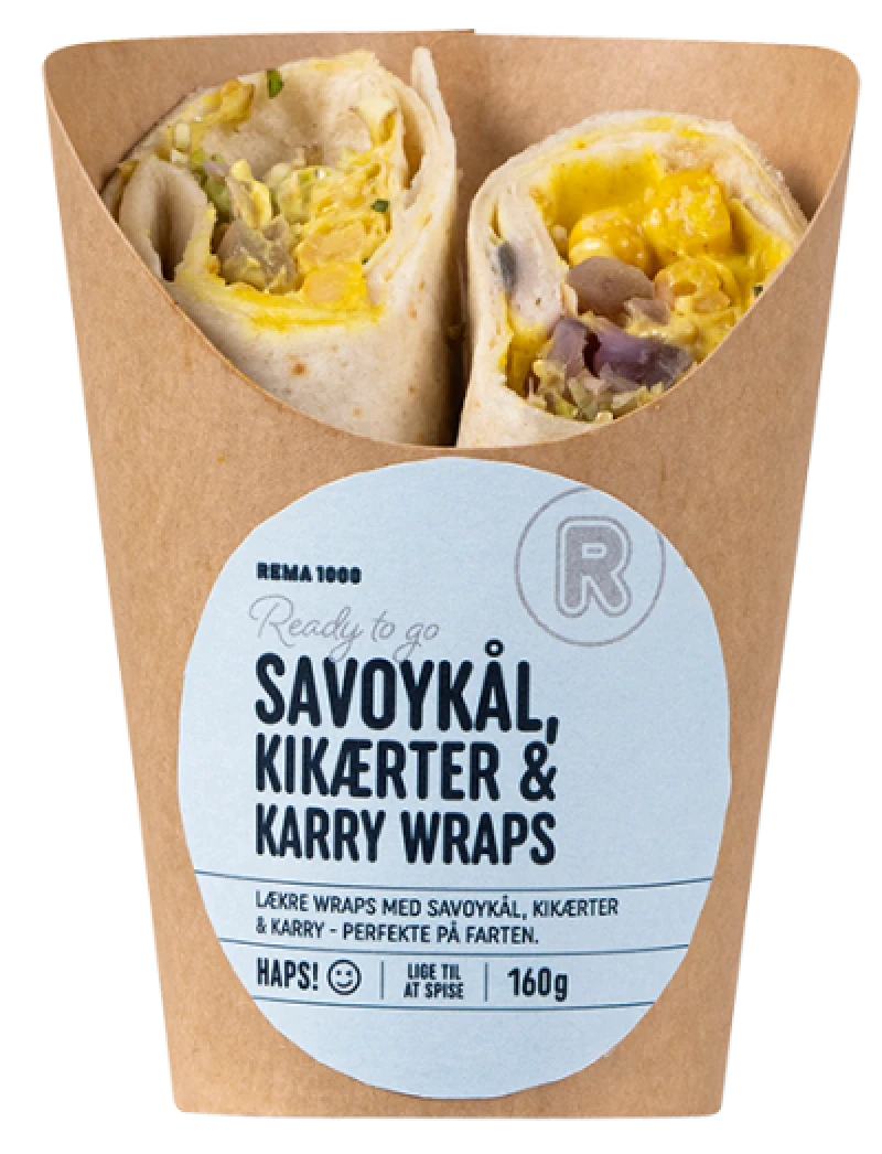 Wrap med Karry, Kikærter & Savoykål