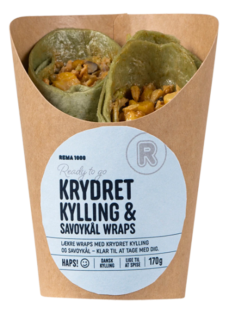 Wrap med Krydret Kylling & Savoykål
