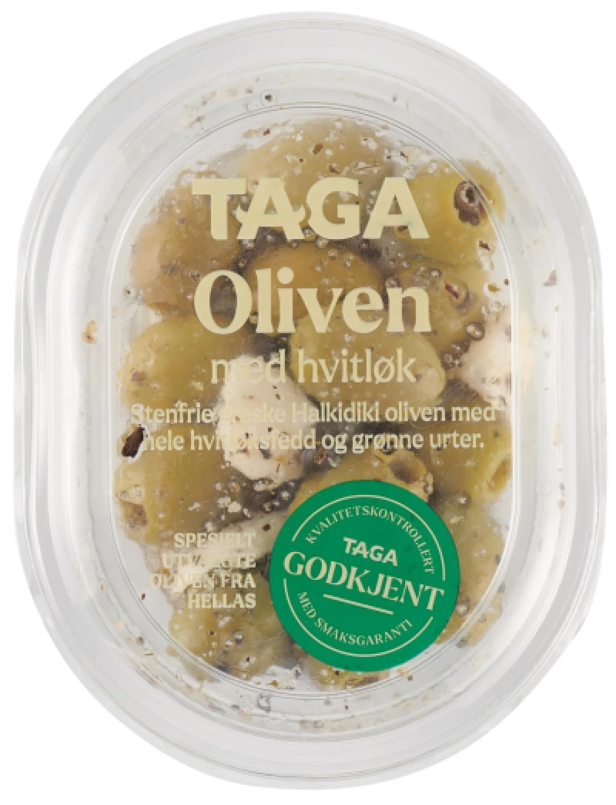 Taga Oliven med Hvidløg