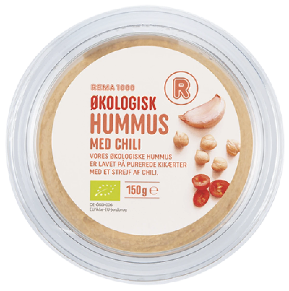 Rema 1000 Hummus med Chili Økologisk