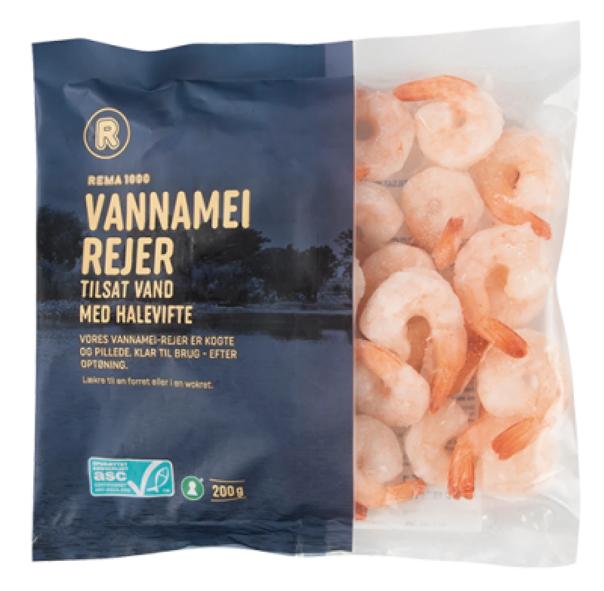 Rema 1000 Vannamei rejer kogte