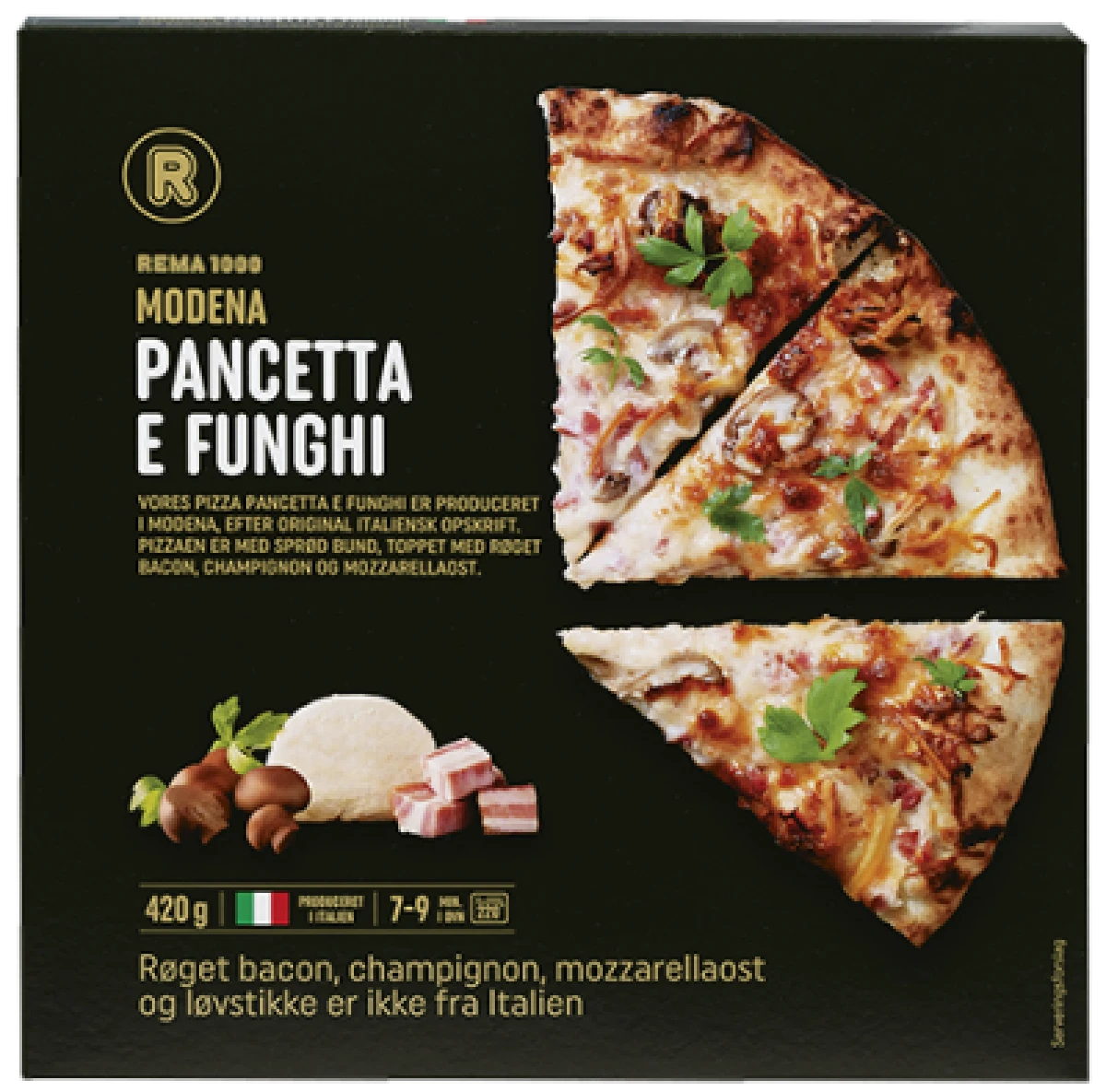 Modena Pancetta e Funghi Pizza