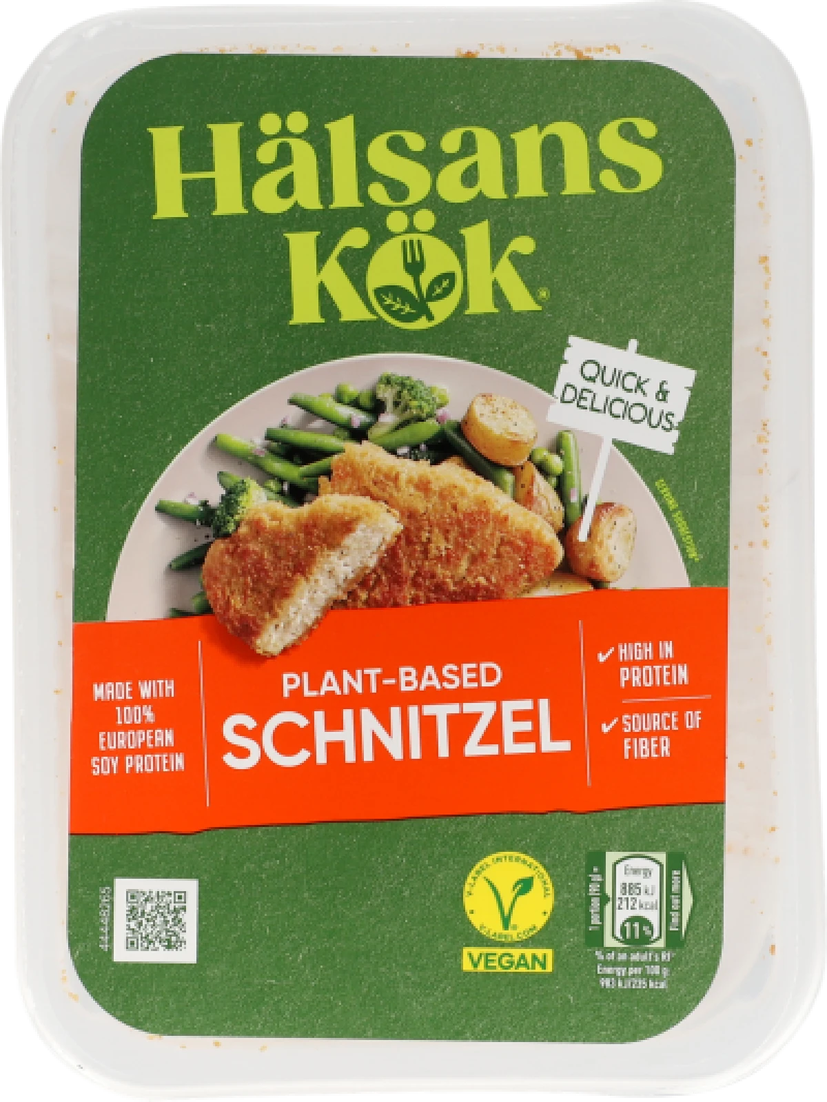 SCHNITZEL, 270 GR. / HÄLSANS KÖK, VEGETARISK