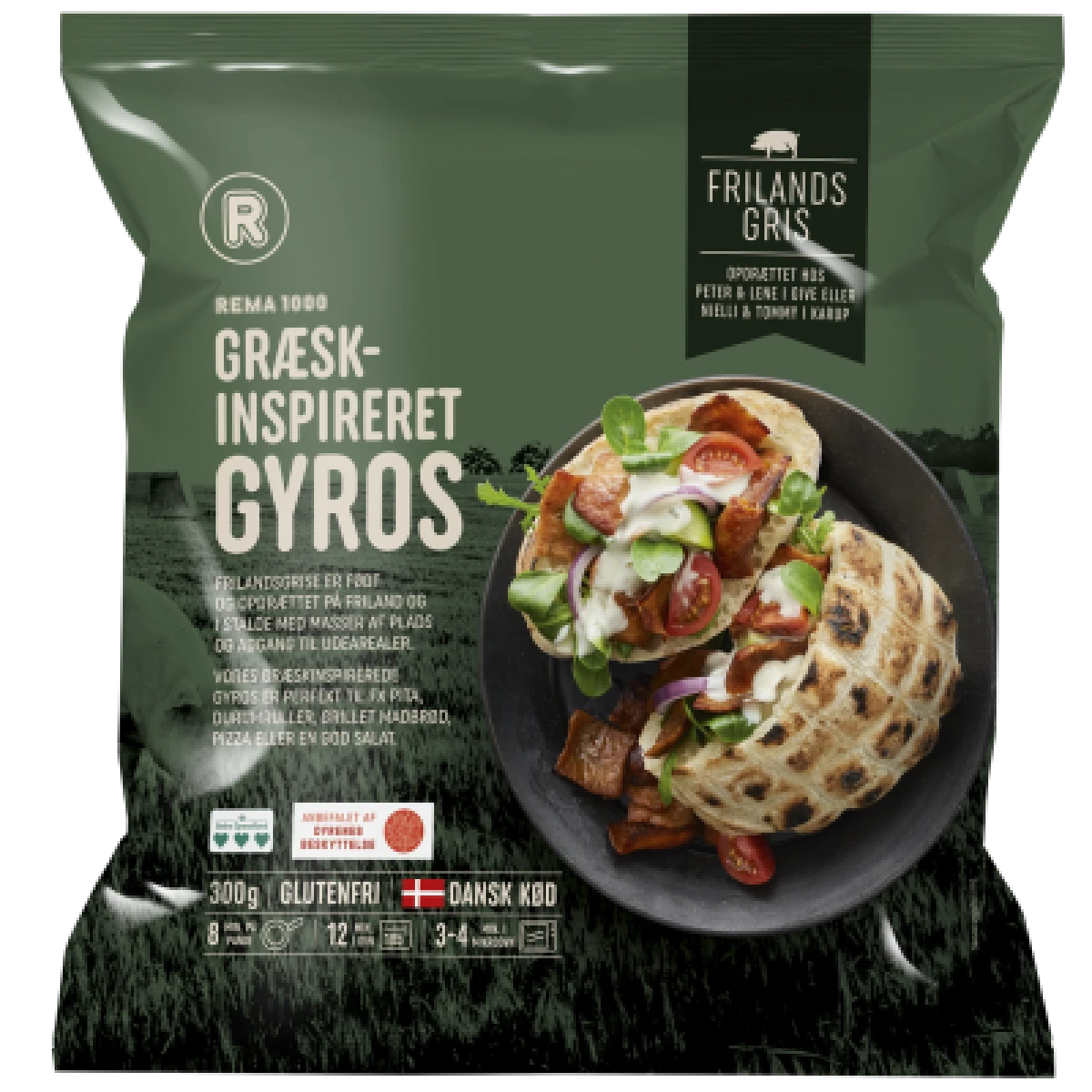Gyros Kebab Frilandsgris