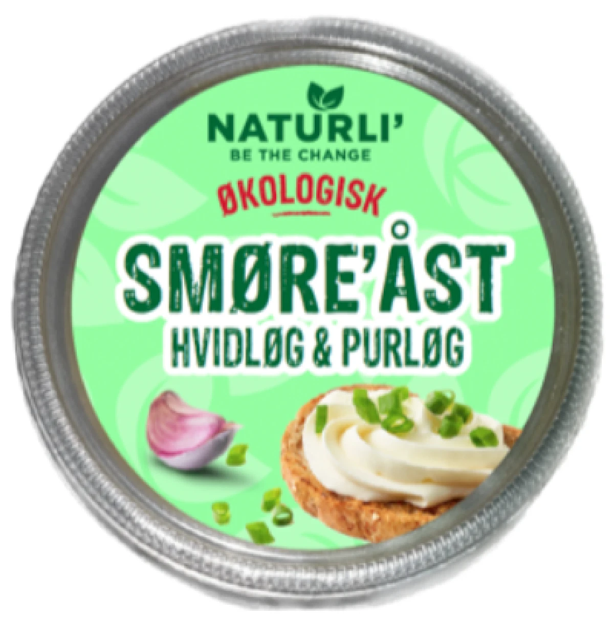 Naturli Smøreost Hvidløg & Purløg Øko 150 g