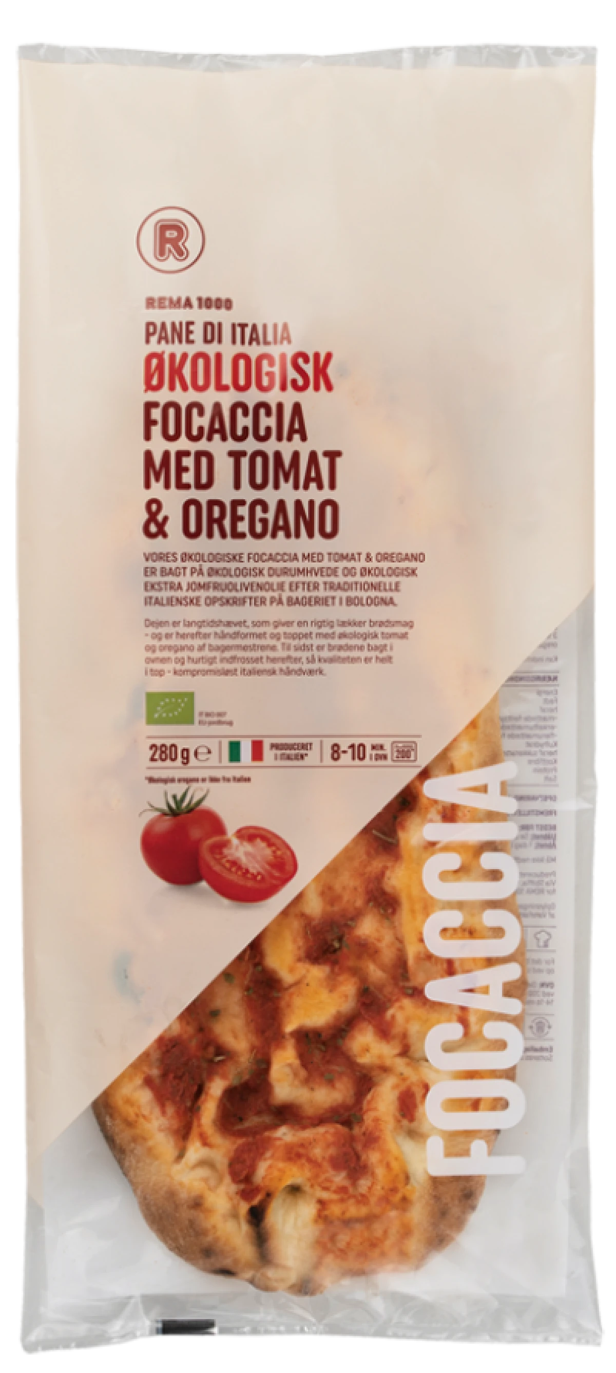 Pane di Italia Focaccia med Tomat Økologisk