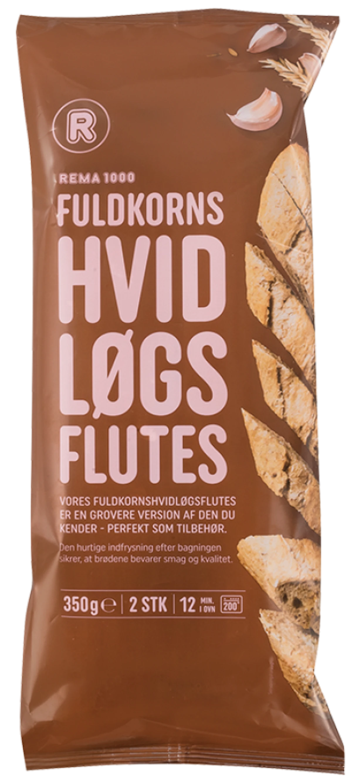 Rema 1000 Hvidløgsbaguettes med Fuldkorn