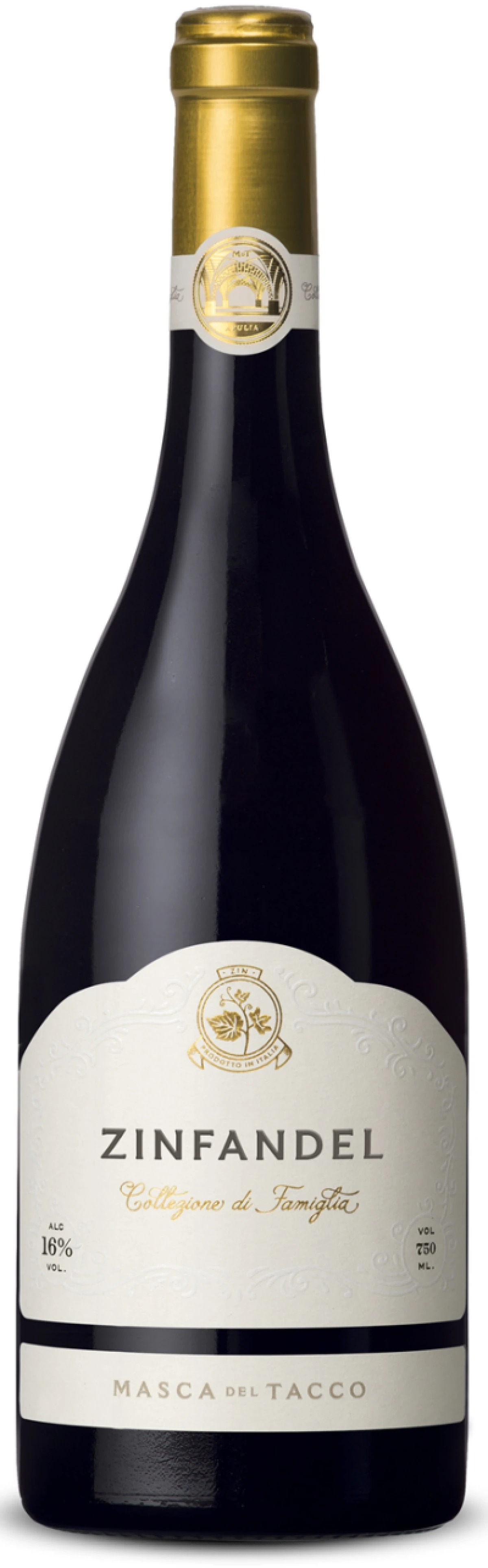MASCA DEL TACCO 16%, 75 CL. / ZINFANDEL