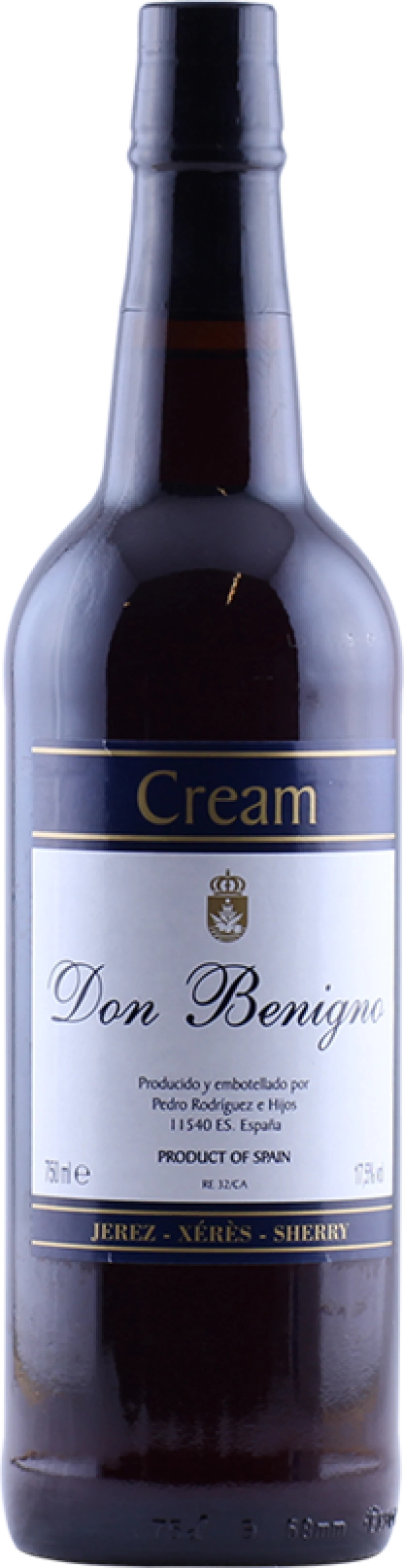 Don Benigno Cream Sherry 17,5%