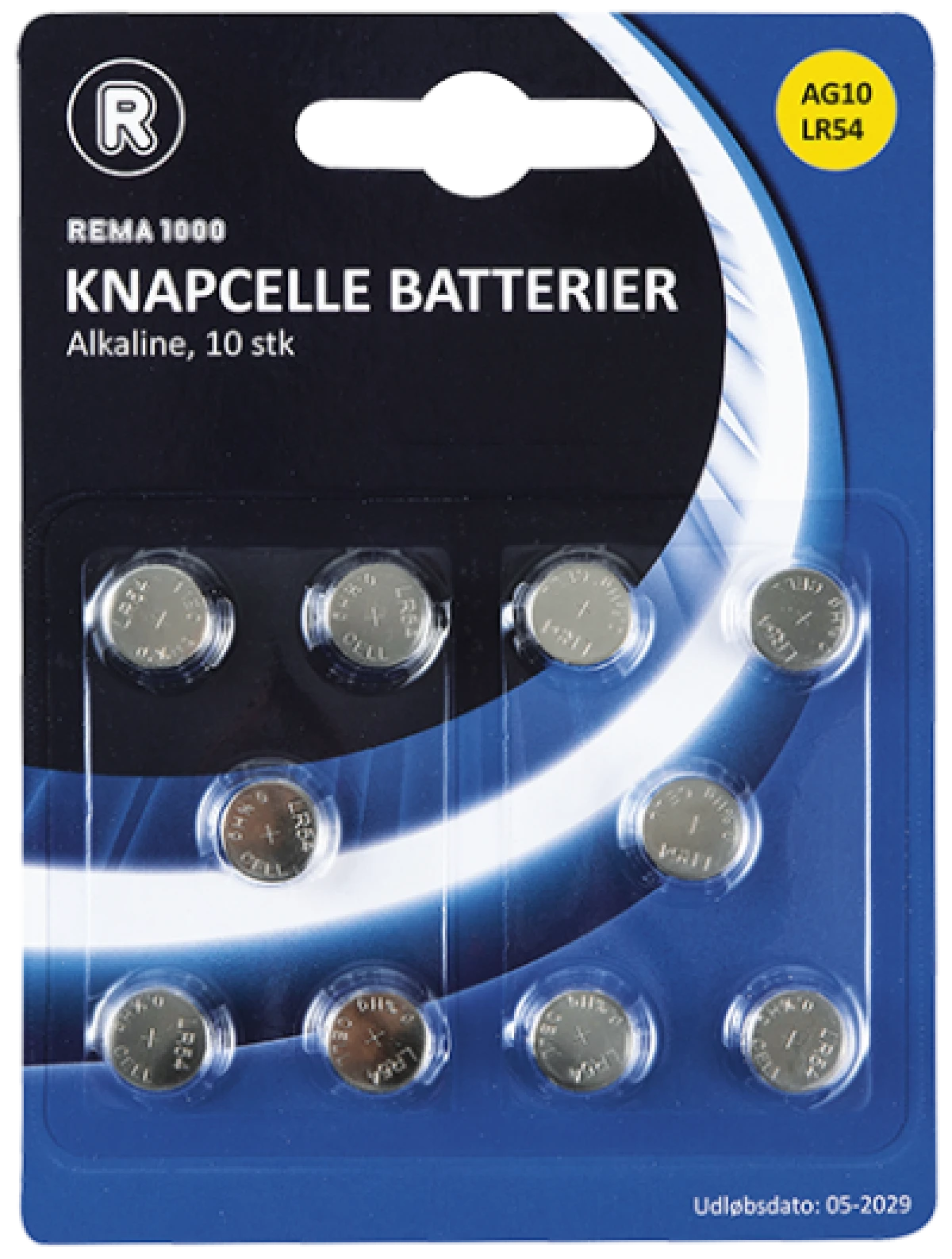 Knapcellebatteri AG10/LR54
