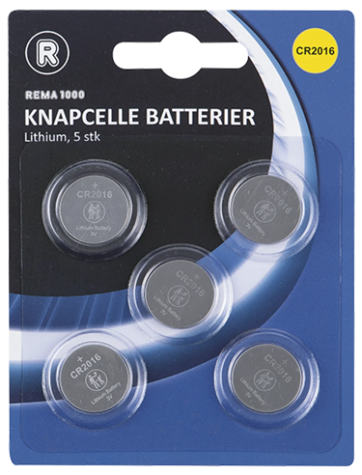 Rema 1000 Lithium CR2016 Knaplcellbatteri