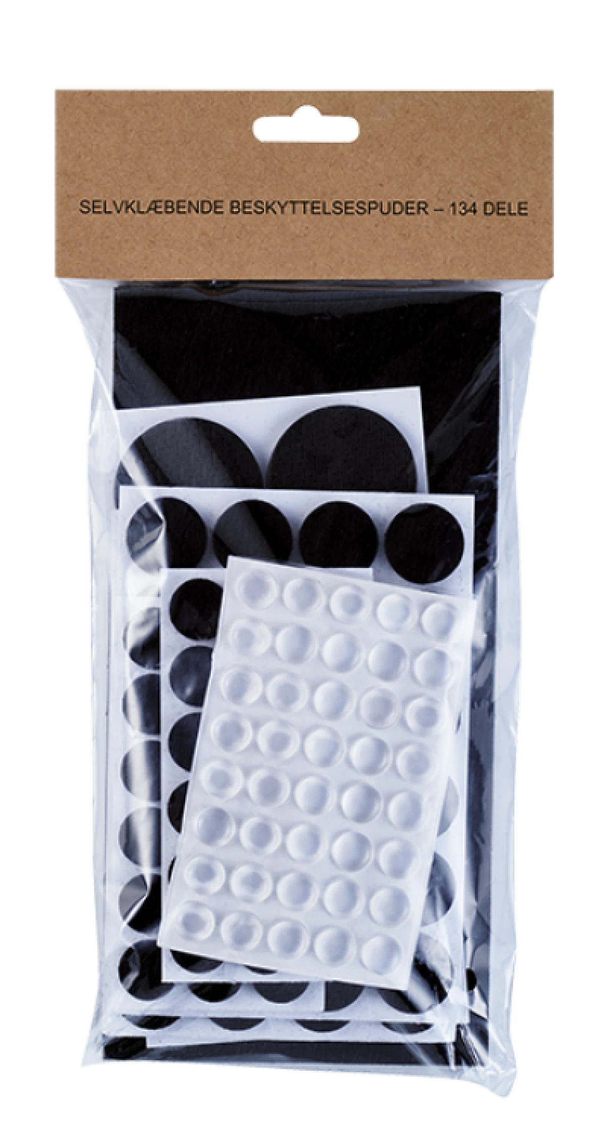 Filt Puder sorte og hvide