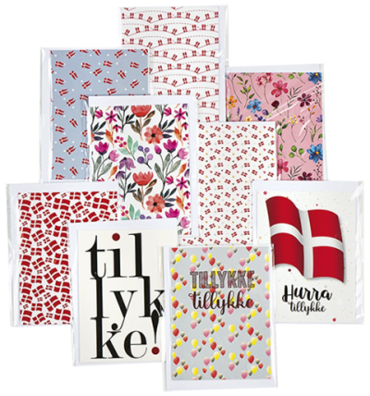 Blomsterkort 9x12 cm med Kuvert