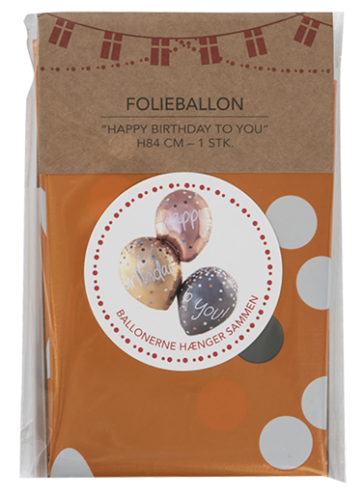 Happy Birthday Folieballon Rosegold 84 cm