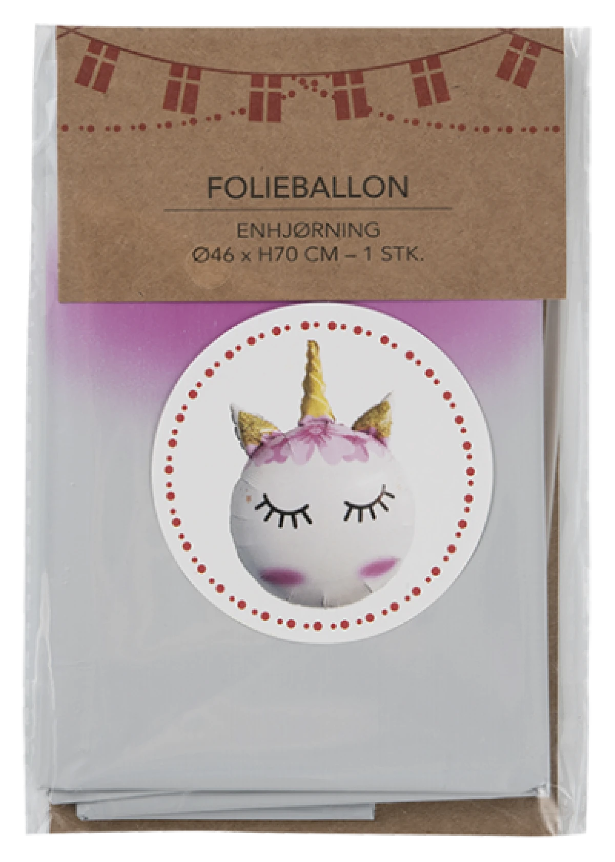 Foliebalonger Enhjørning 45 cm
