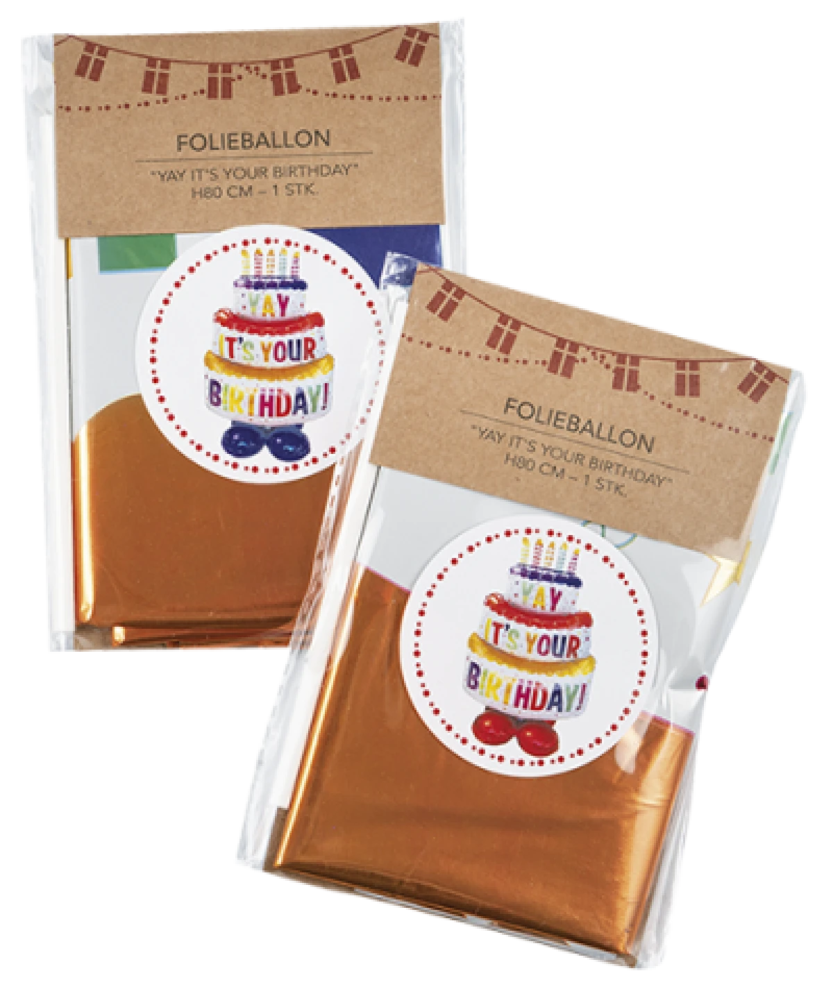 Folieballon Med Fod Lagkage