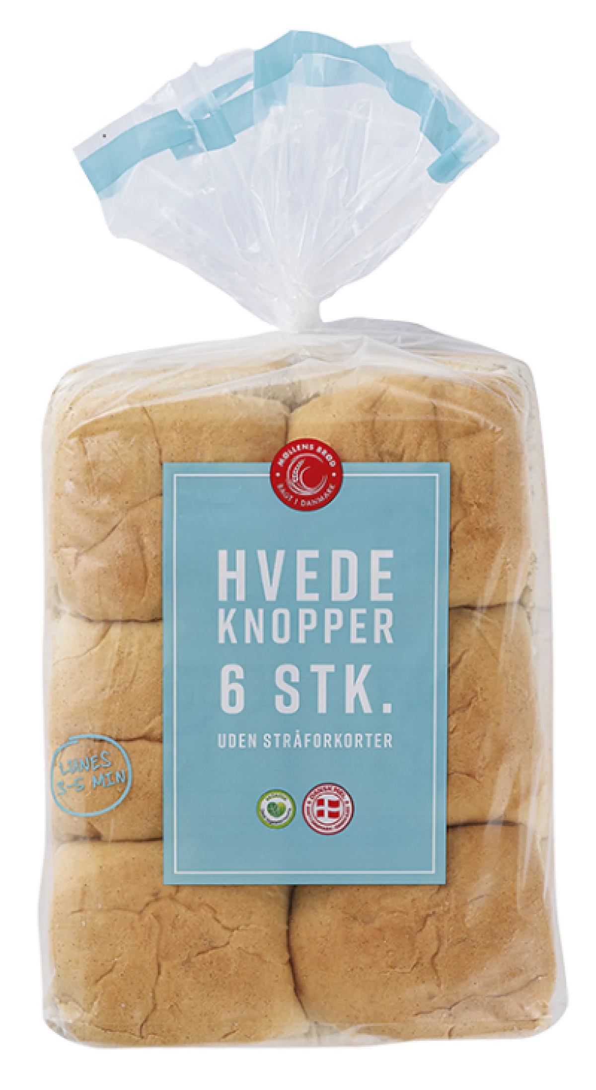MØLLENS BRØD Hvedeknopper 6 stk 6 stk.