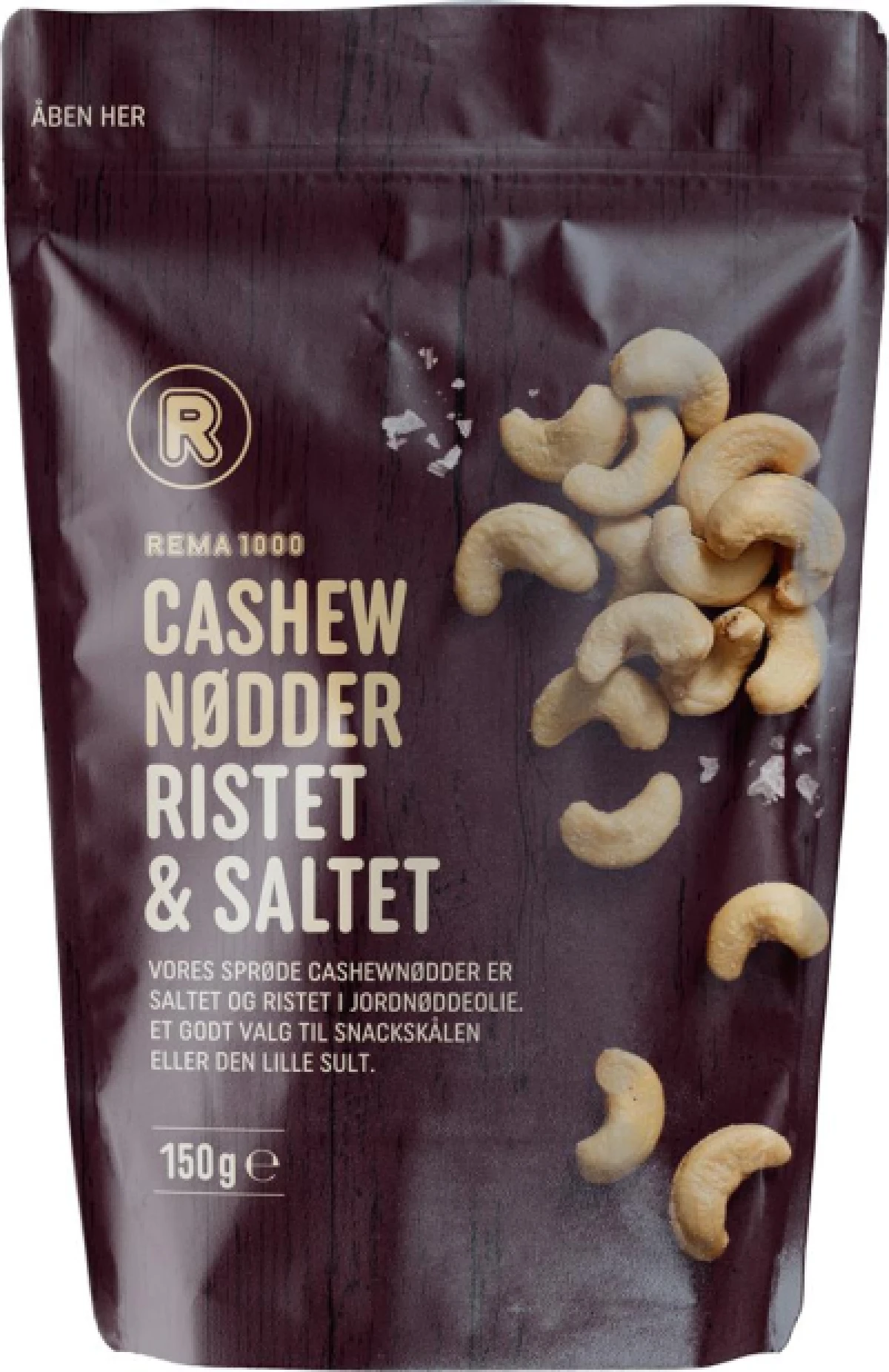 Rema 1000 Cashewnødder Ristet & Saltet