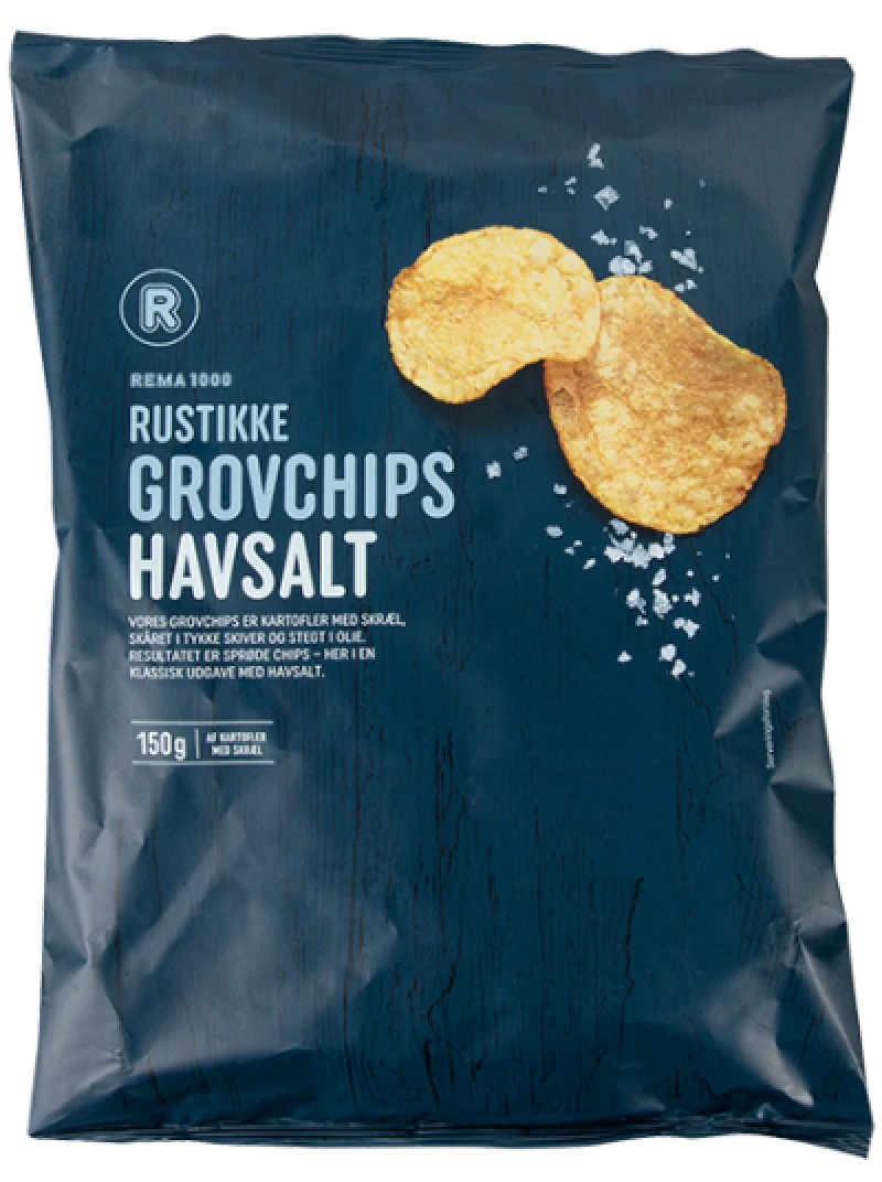 Grovchips havsalt