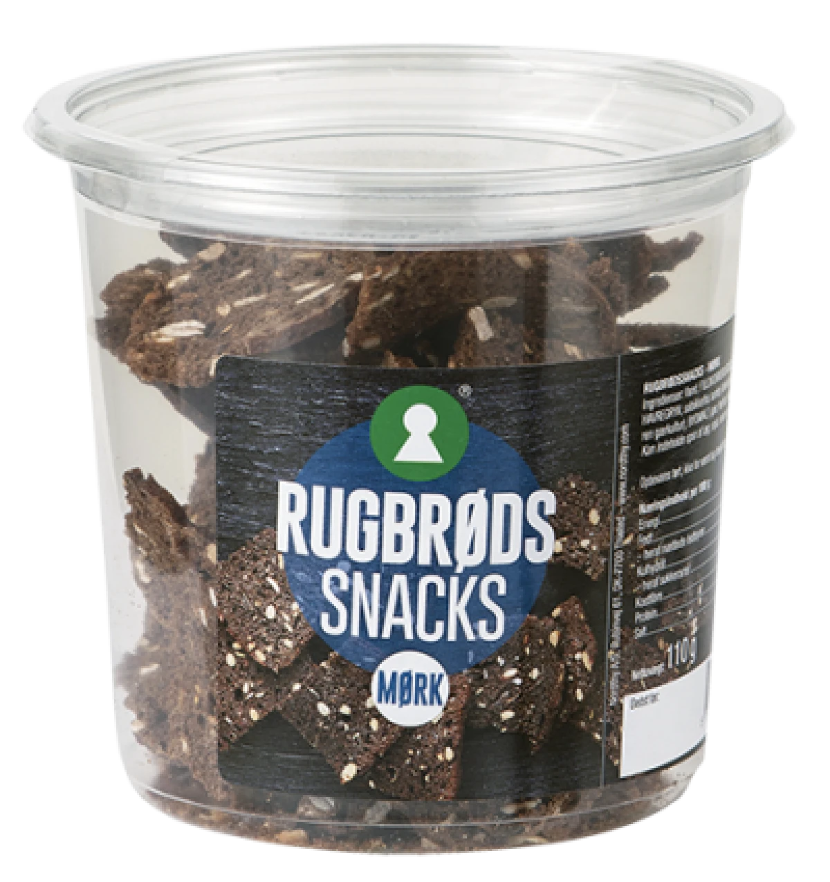 Rugbrødssnacks Mørk