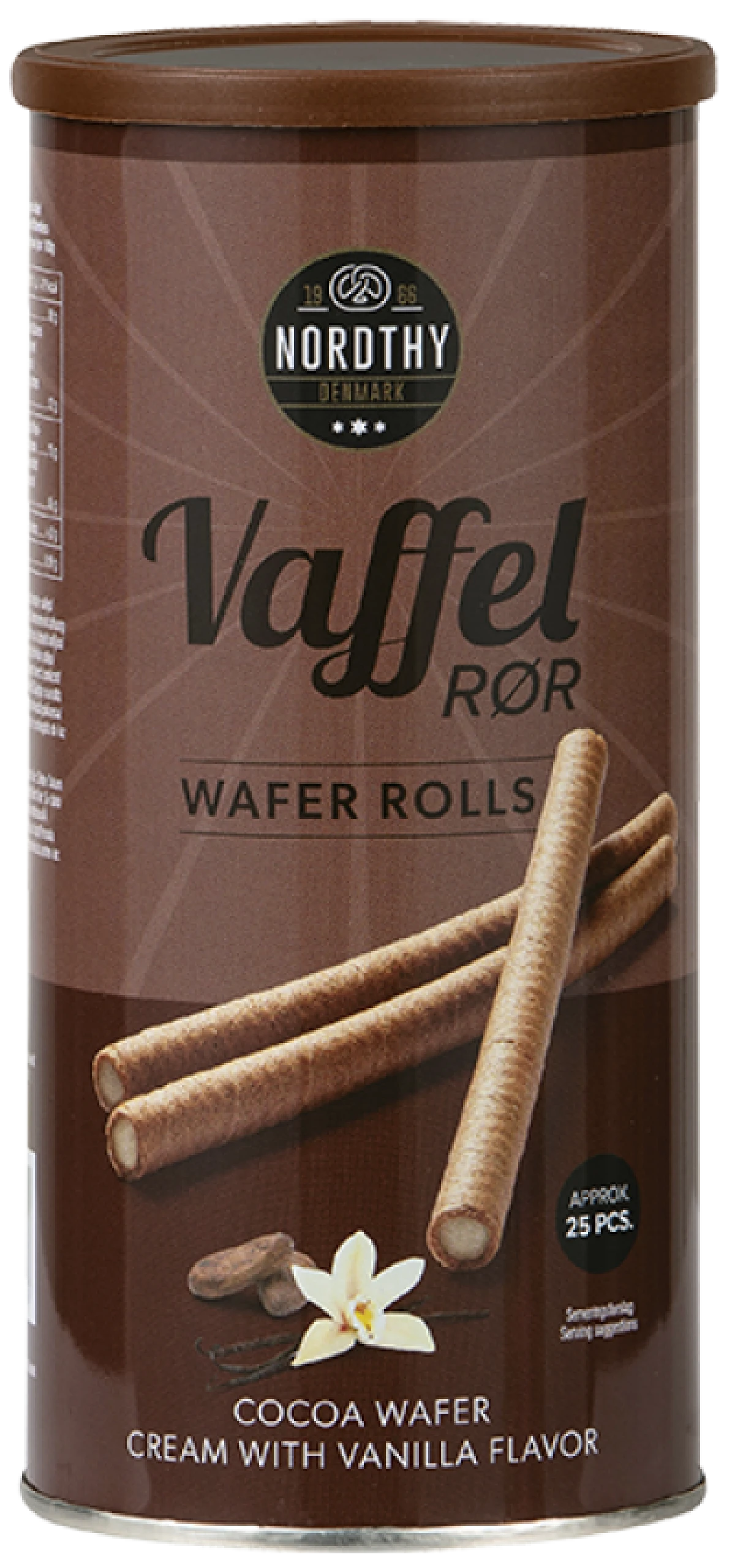 VAFFELRØR, 250 GR. / KAKAO & VANILJE