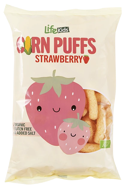 Corn snacks jordbær 30 g 30 g