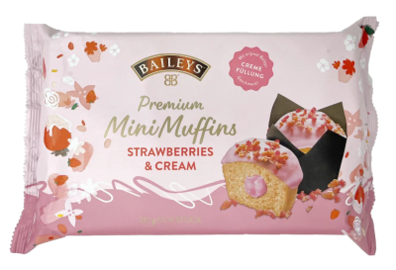 Bailey Mini Muffins Jordbær 210 g