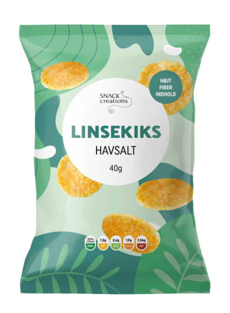 Linsekiks med havsalt