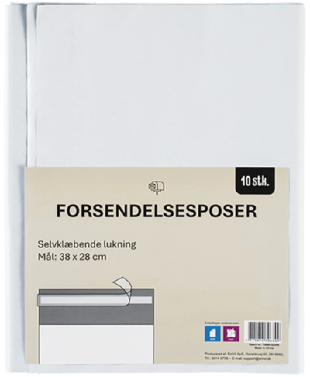 Forsendelsesposer 28x38 cm