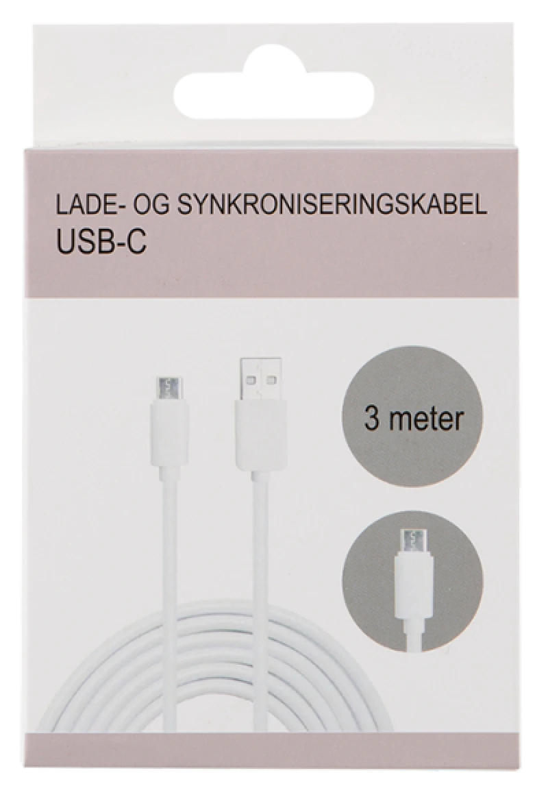 Kabel usb-c 3 mtr