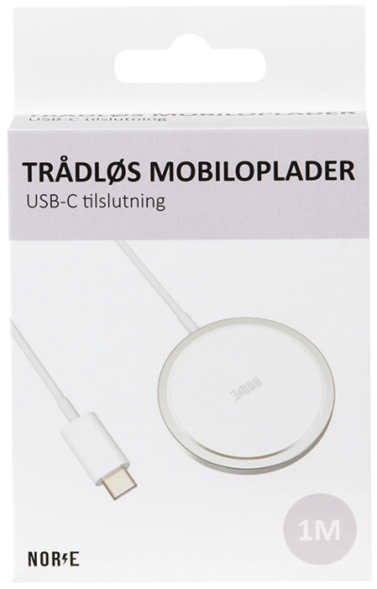 Trådløs lader med USB-C kabel