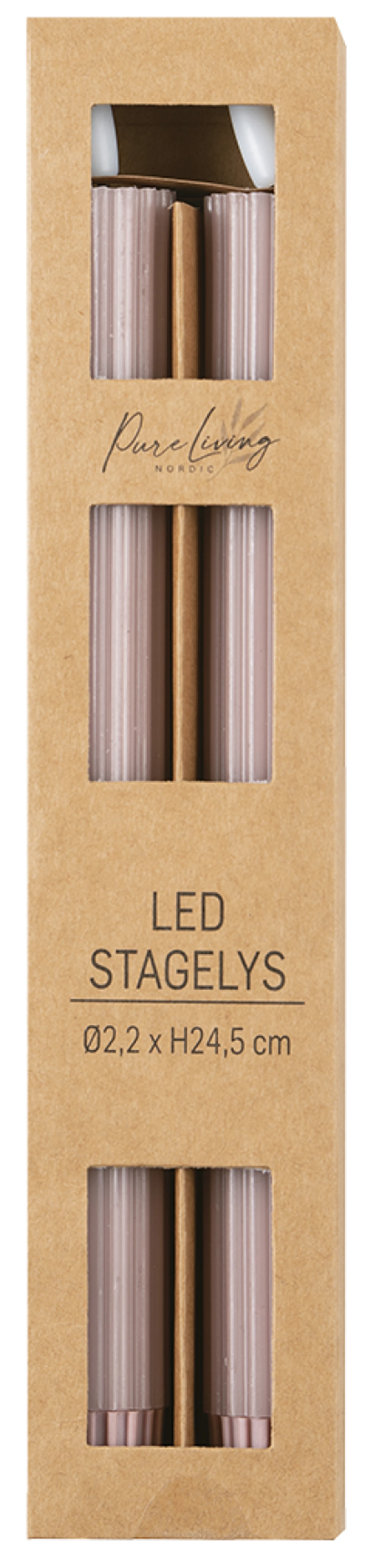 Rillet LED Stagelys Rosa