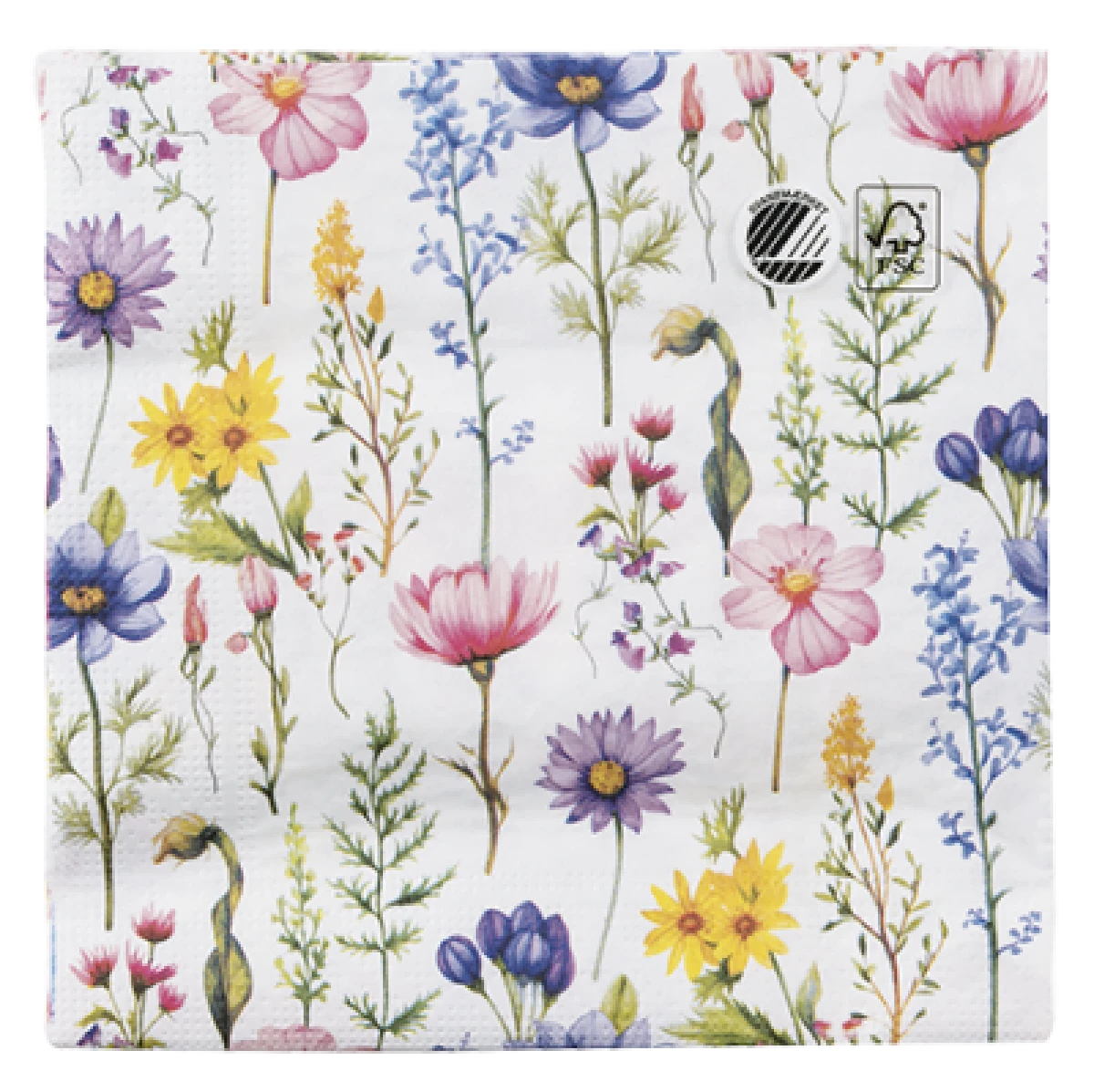 3-lags servietter assorterede 33x33 cm