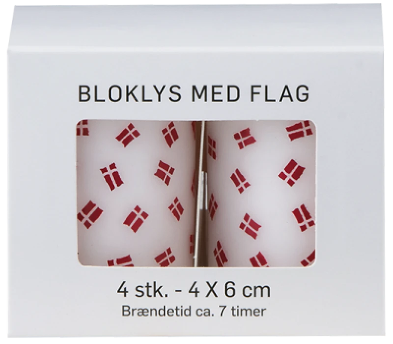 Mini lys med flag