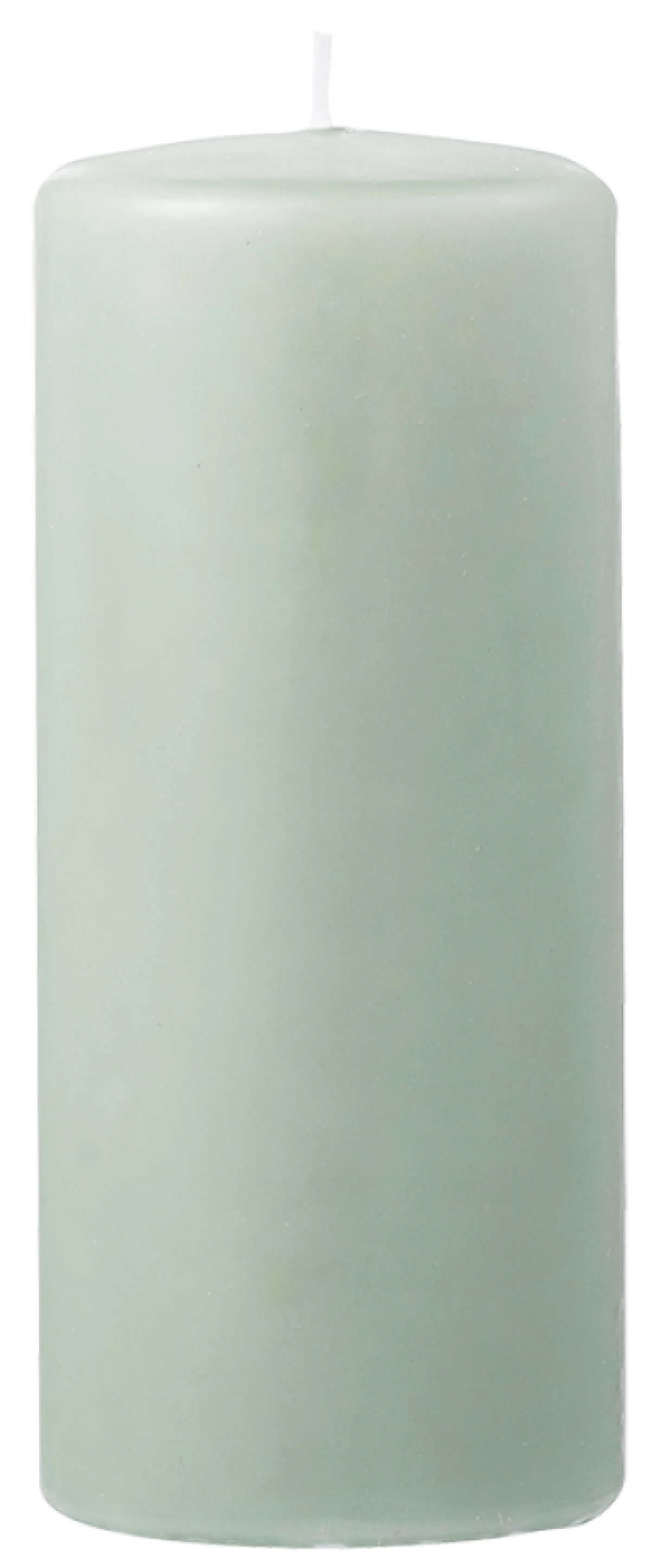 Bloklys Ø6,8x16 cm Støvet Grøn