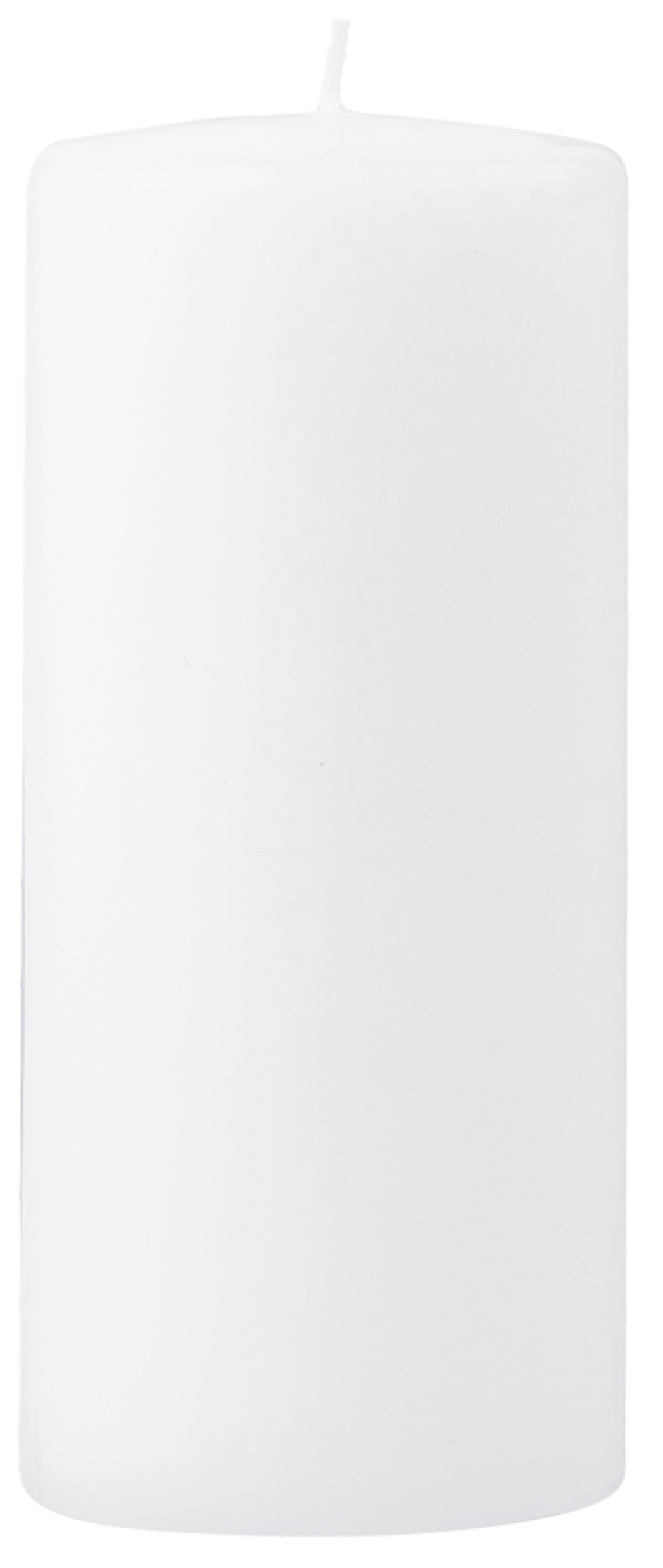 Bloklys Hvid Ø7,8 x 18 cm