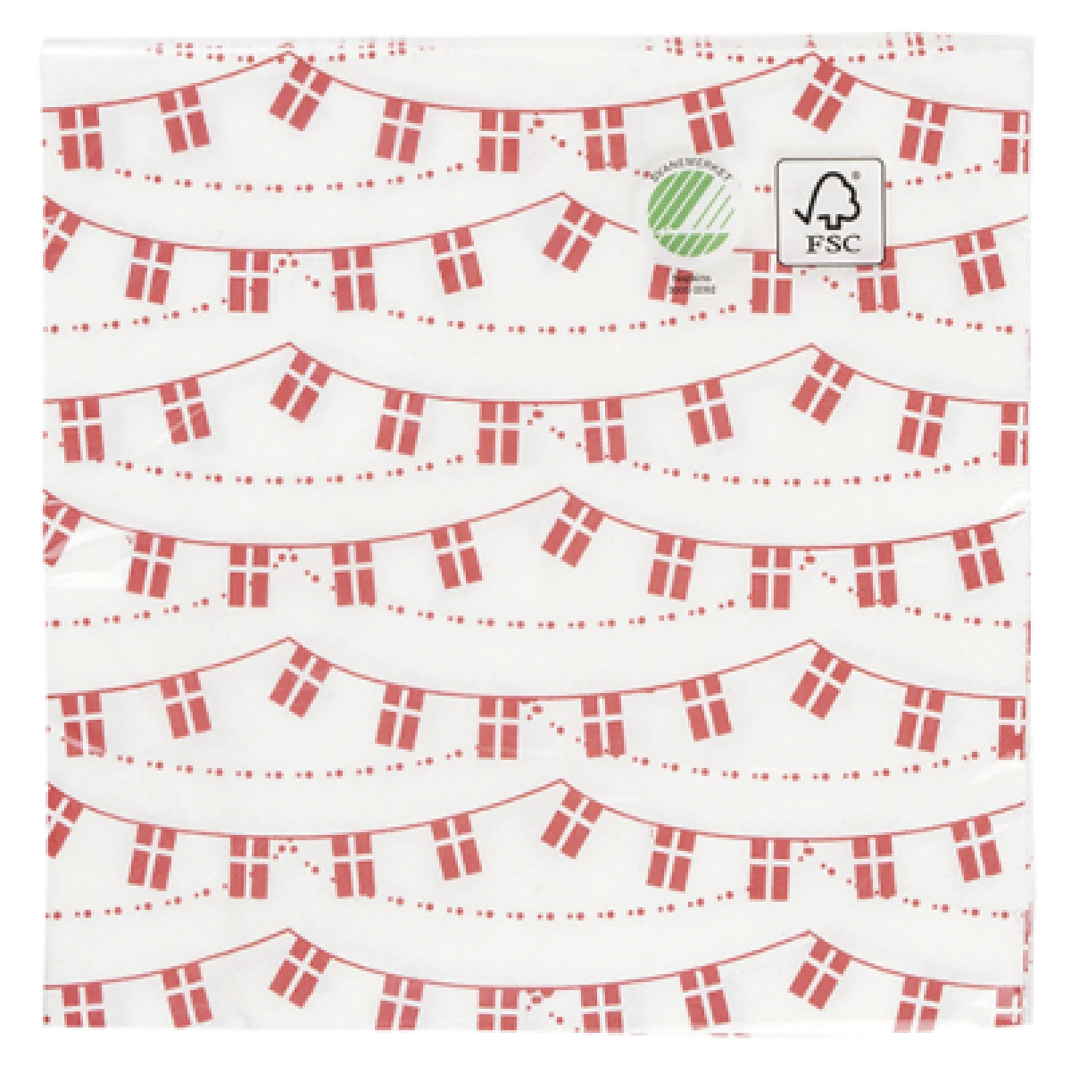 Servietter med flag 33x33 cm