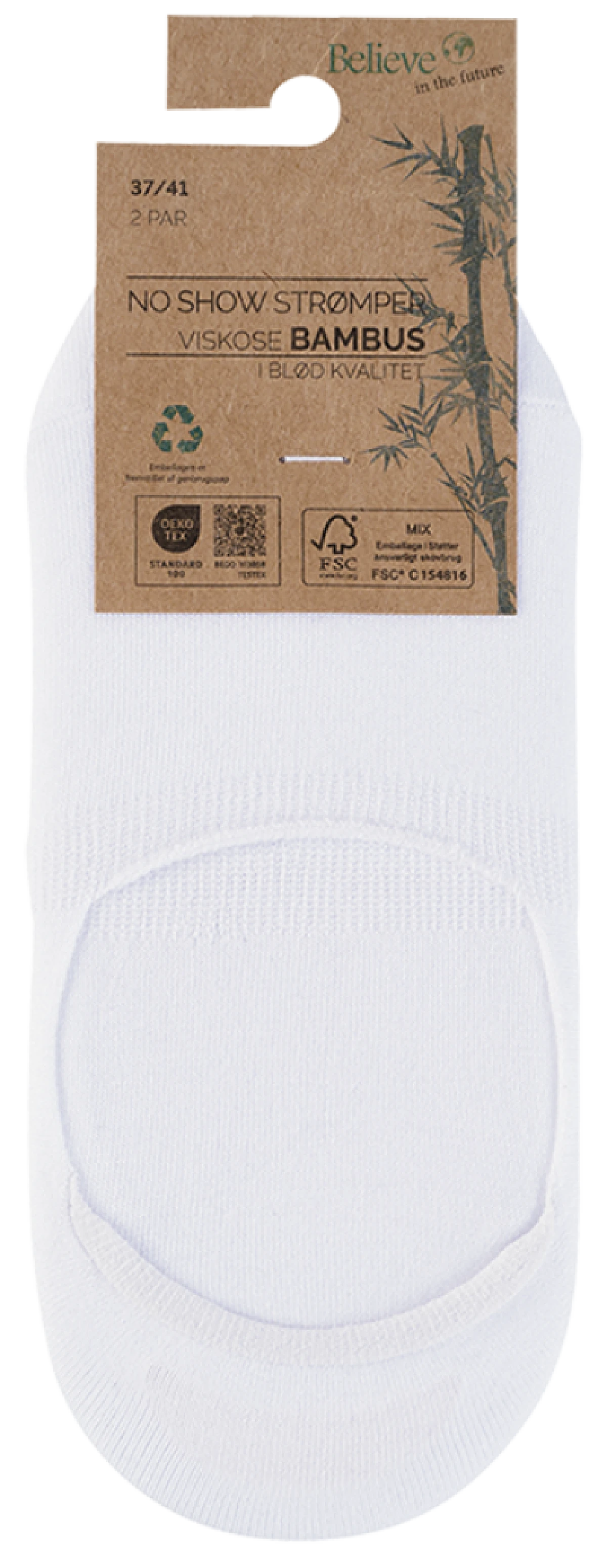 Strømper Viskose Bambus 37-41 2 par