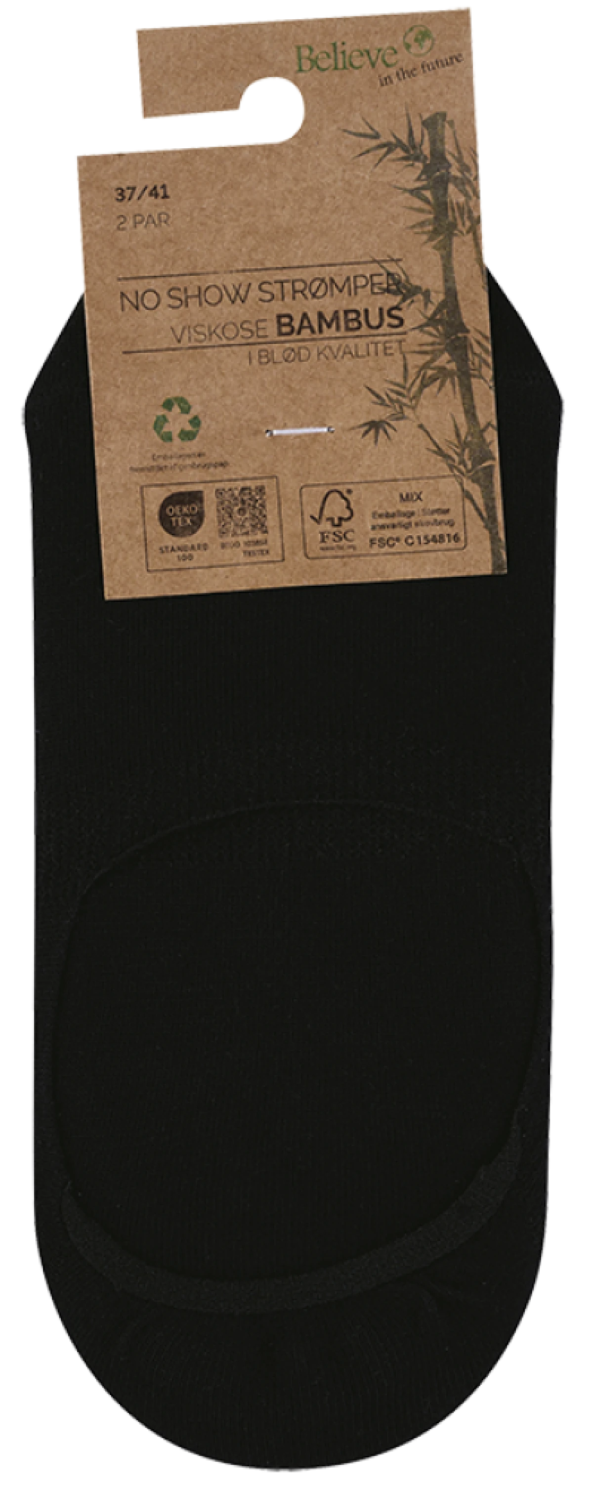 Strømpe 37-41 Sort
