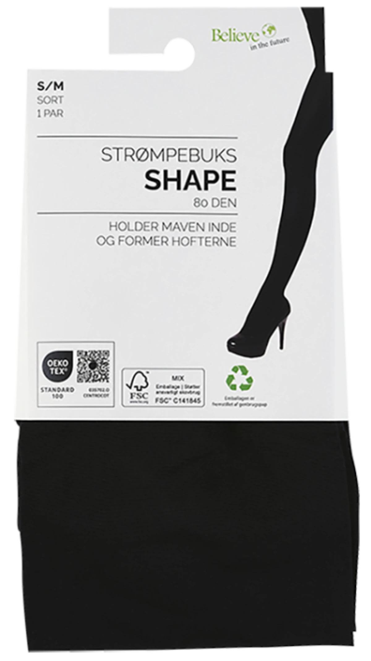 Shape Strømpebuks 80 denier S/M 1 par