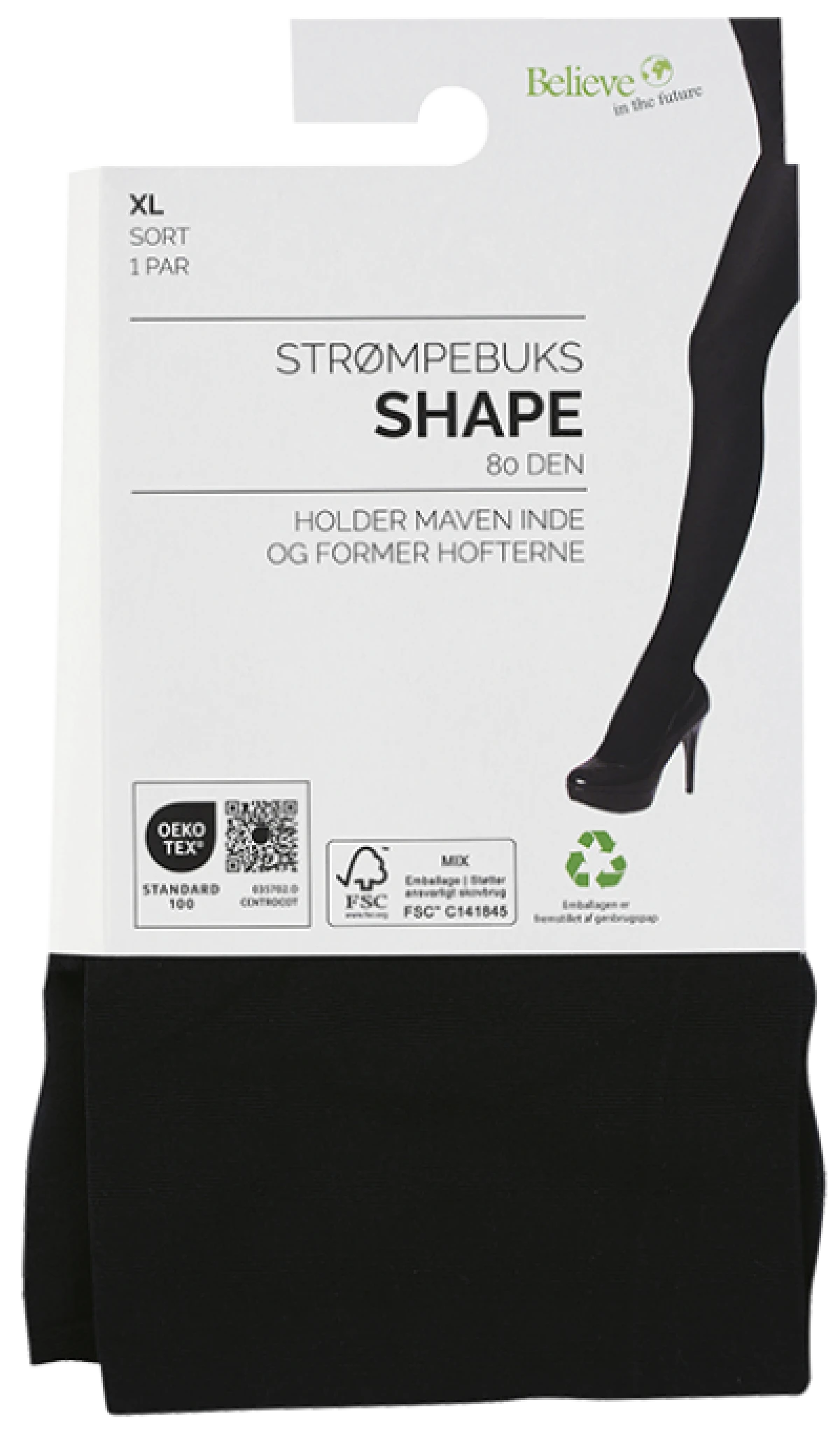 Shape Strømpebuks XL 80 Denier